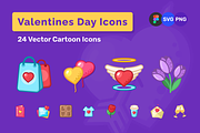 Valentines Day Icons Set, an Outline Icon by Amazing Custom Icons (Thumbnail 1 of 6)