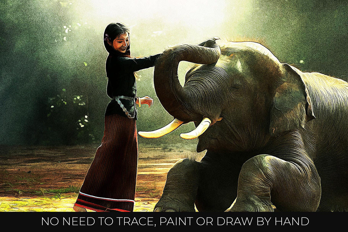 Airbrush Poster Photoshop Action, an Action Add-On by Dene Studios (Photo 13 of 15)
