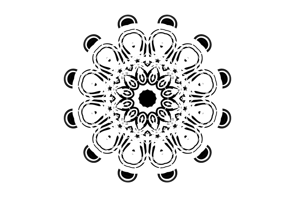 Elegant Mandala Line Art Collection, a Decorative Illustration by NJ Himel (Photo 97 of 101)