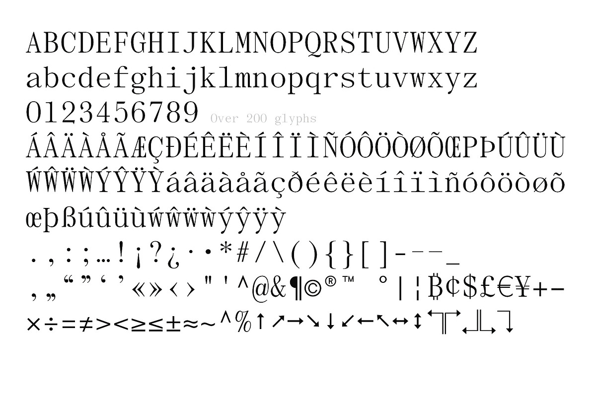 Nouveau Mono | Monospace Font, a Serif Font by Off The Rack © (Photo 4 of 8)
