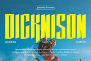 Dicknison – Modern Sans Display Font, a Sans Serif Font by Masyafi Studio (Thumbnail 1 of 8)