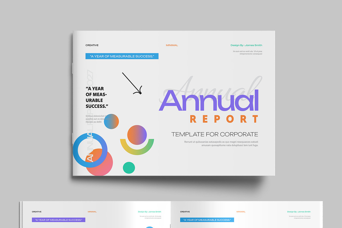 Business Annual Report Template, a Brochure Template by MightyDesign (Photo 2 of 8)