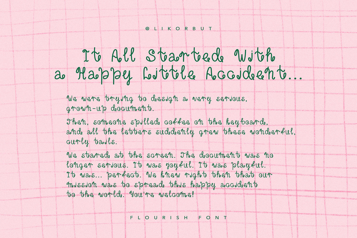 Flourish Curly Script Font, a Font by PickMimi (Photo 2 of 8)