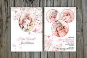 Birth Announcement Template-V09, a Card Template by Template Shop (Thumbnail 1 of 3)
