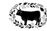 Rustic Highland cow wall art design, an Illustration by Amazin_art (Thumbnail 35 of 40)