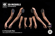 Procreate 3d Models (4K) Arm Female, a Brush Add-On by Luuuka studio (Thumbnail 4 of 5)
