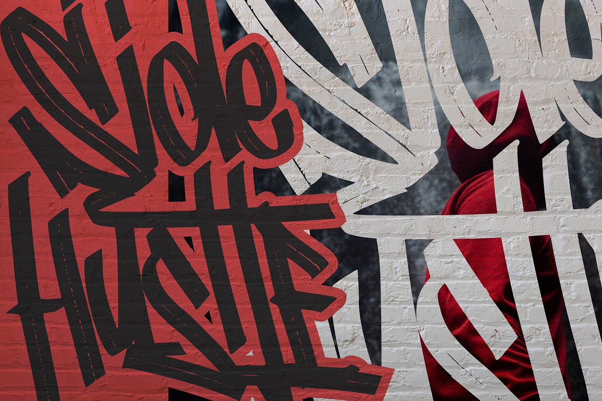Nutty Noisses - Graffiti typeface, a Font by Gassstype (Photo 8 of 10)