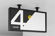 Airport Wayfinding Signage Mockup, an Advertising Mockup by graphicsauce (Thumbnail 3 of 3)