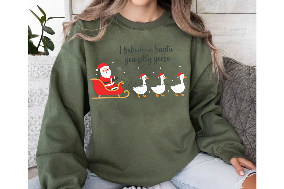 I believe in Santa, you silly goose, a Seasonal Illustration by DreamCafeArt (Photo 6 of 6)