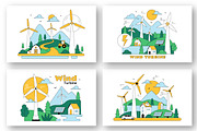 10 Wind Turbine Illustration, a Technology Illustration by denayunebgt (Thumbnail 2 of 4)
