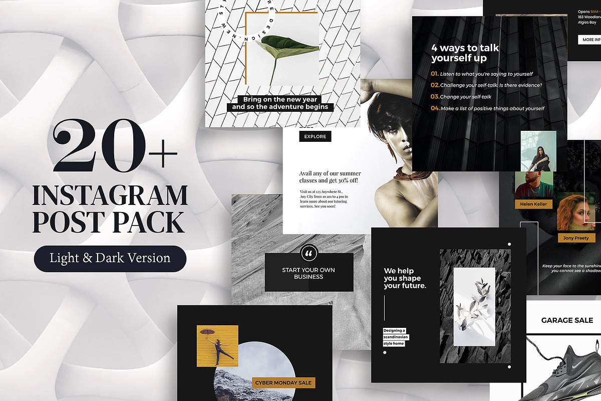 Instagram Post Pack Template, a Social Media Template by VictorThemes