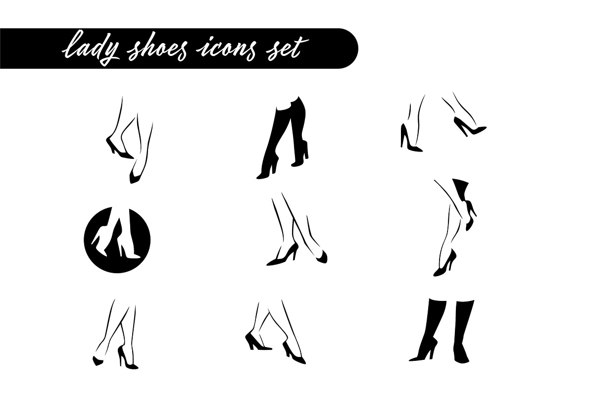 Lady silhouettes, an Object Graphic by Funnystore (Photo 8 of 8)