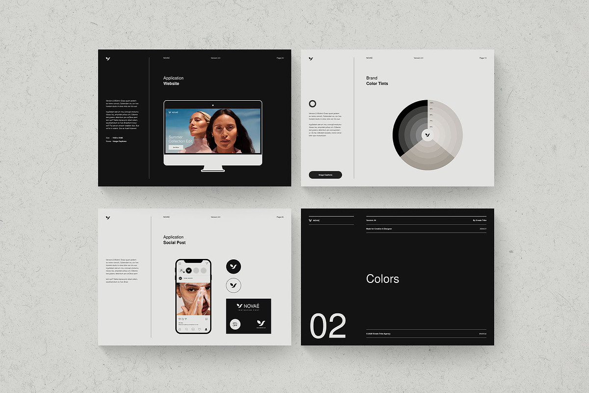 NOVAÉ · Brand Guidelines | CANVA, a Brochure Template by KreateTribe (Photo 5 of 11)