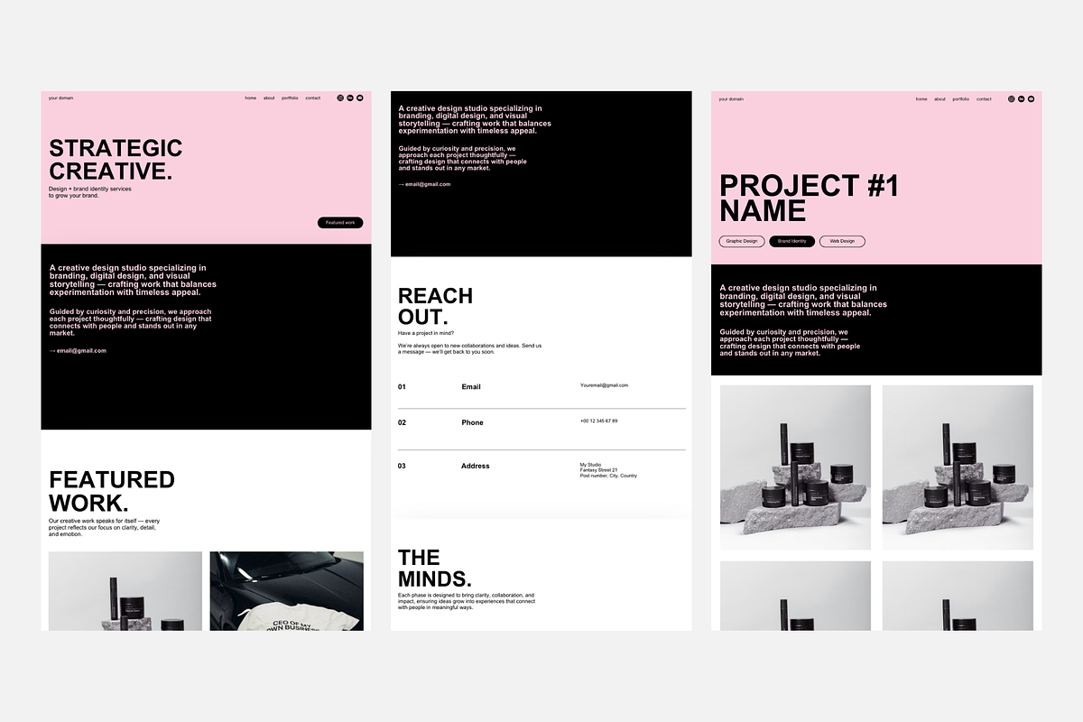 Portoflio Canva Website Template, a Websites & App Template by STUDIO TWENTYONE (Photo 3 of 4)