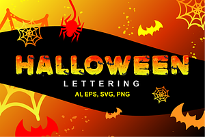Halloween Alphabet Lettering