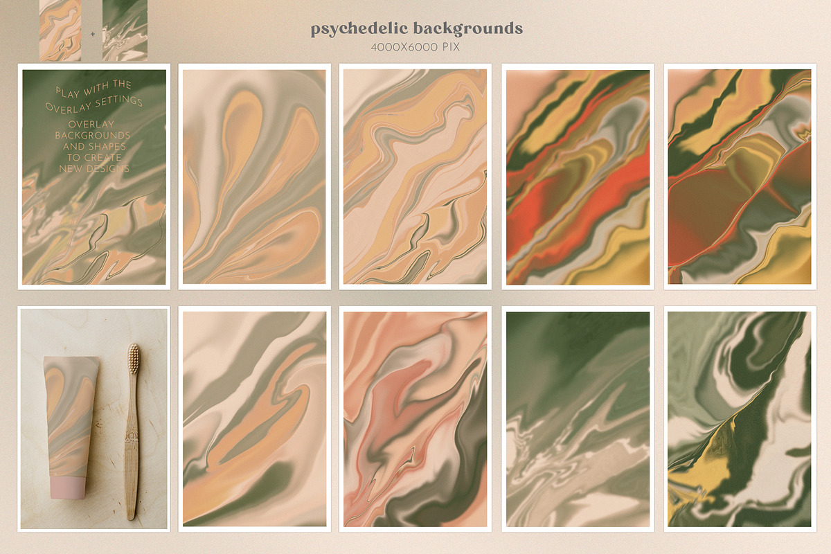 Tropical Grainy Gradient Collection, a Texture Illustration by Cat In Colour (Photo 3 of 9)