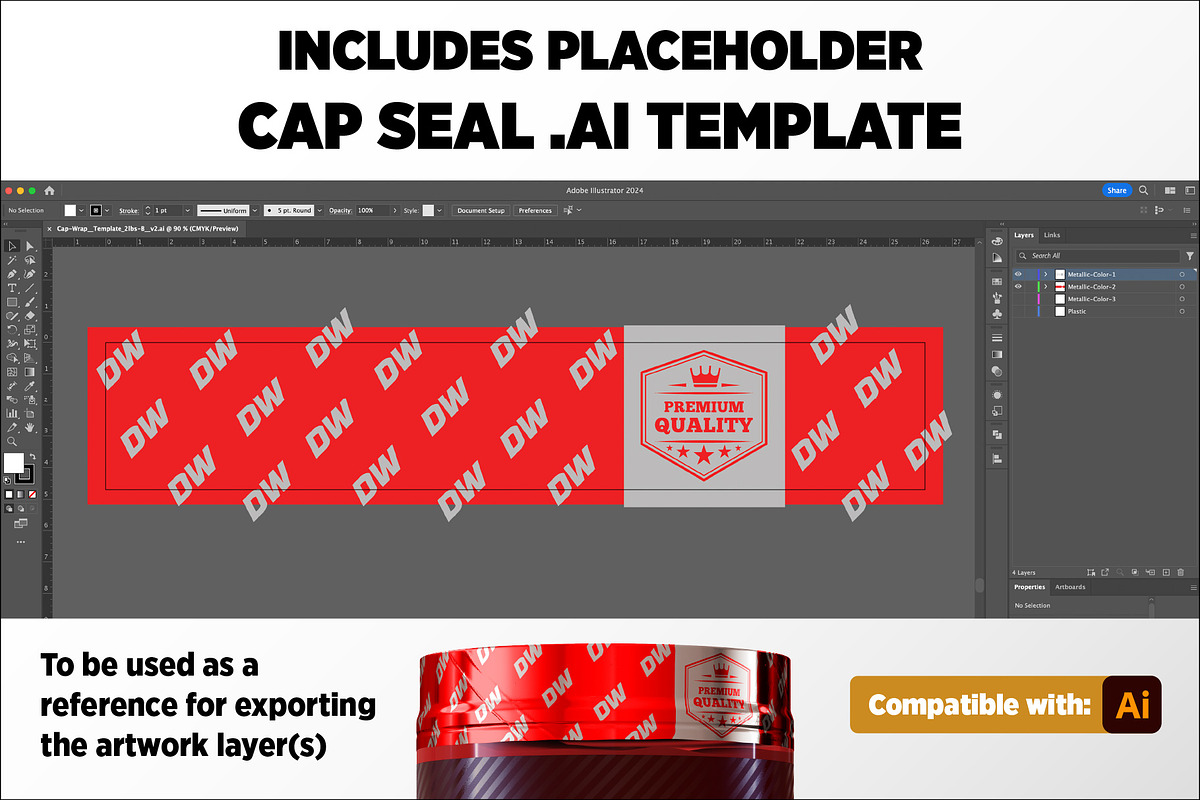 2lb Whey Protein Jar Mockup B2-Pro, a Packaging Mockup by Design Warlord (Photo 8 of 16)