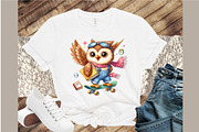Back to School Owl Clipart, an Illustration by Sublimation Artist (Thumbnail 4 of 6)