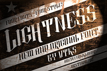Lightness 4 fonts by Vtks