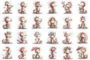 Whimsical Summer Seahorse Clipart, an Illustration by designcity5 (Thumbnail 2 of 5)