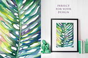 Single Jungle Leaf, a Decorative Illustration by Anastasia (Thumbnail 2 of 3)