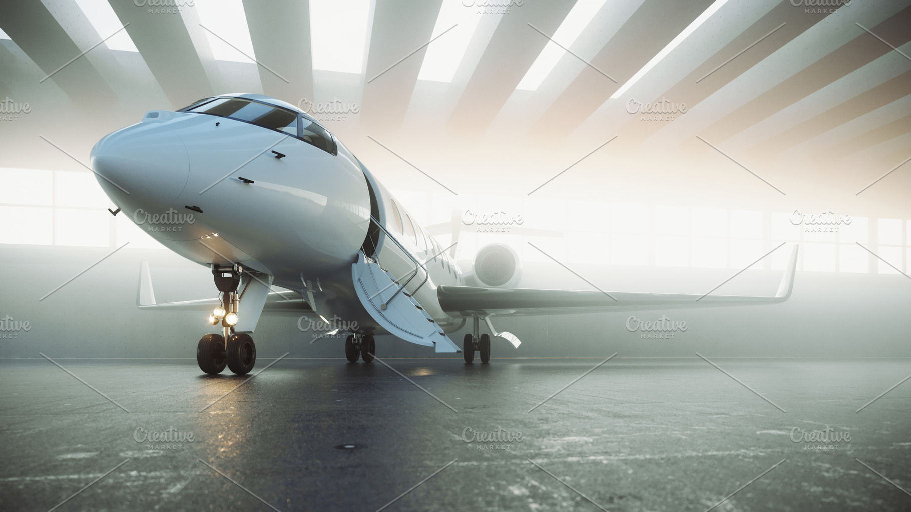 Business jet 011 containing 3d rendering, air, and aircraft, a Business Photo by SFCRCH MOCKUPS