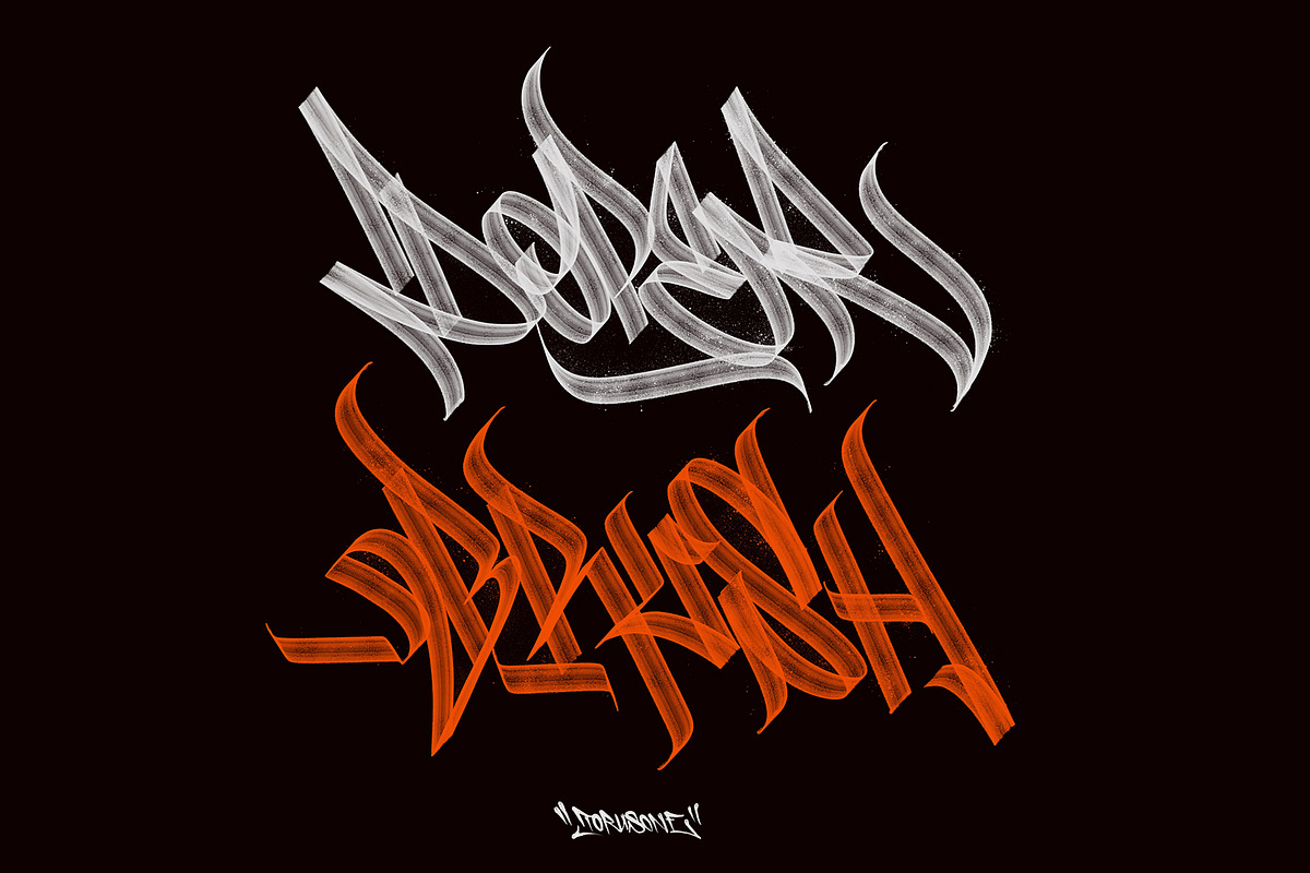 SICK Letters- 3d & Calligraphy, a Brush Add-On by Torus1