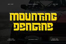 Mounting Dengine Automotive-Car Font