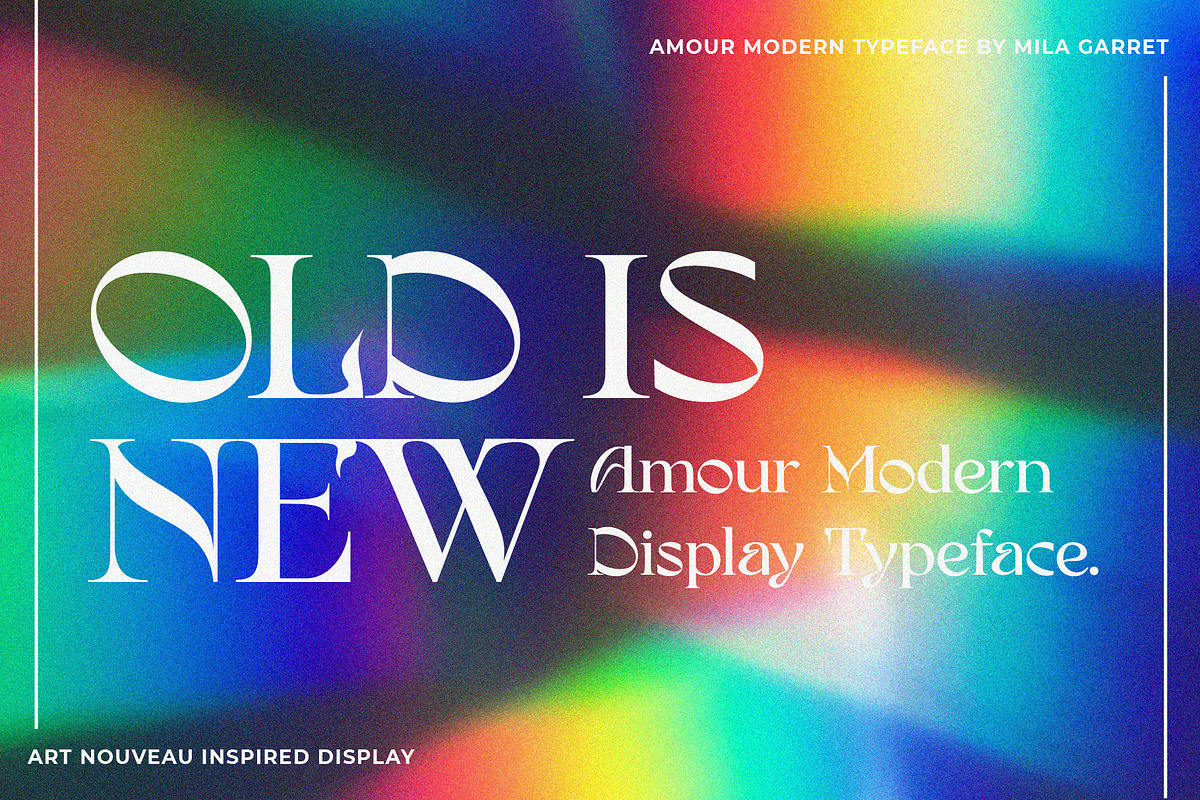 Amour Modern Display Logo Serif, a Sans Serif Font by Mila Garret (Photo 14 of 27)