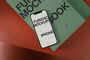 iPhone Mockup 14FM, an iPhone Mockup by FURIOSO mockups (Thumbnail 1 of 8)
