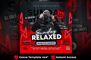 Party Flyer, Canva Club Flyer