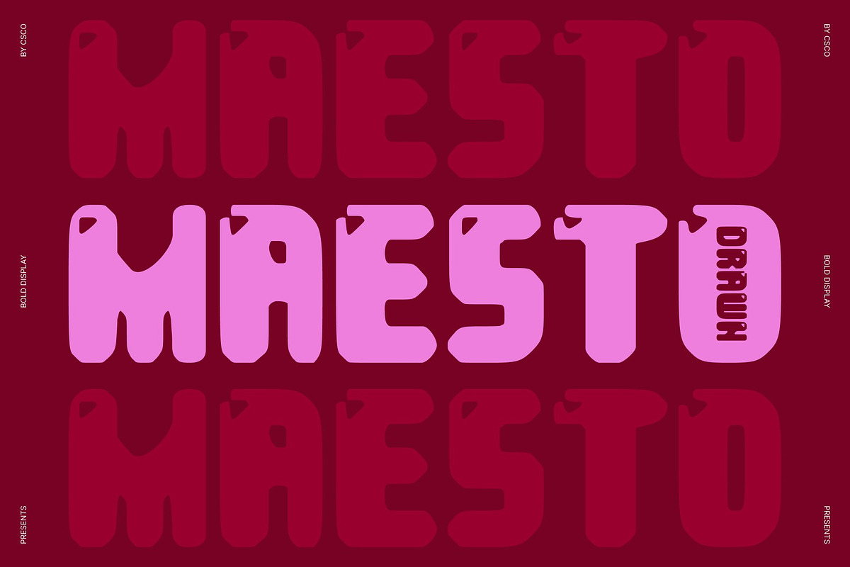 Maesto Drawn, a Sans Serif Font by Craft Supply Co. (Photo 1 of 8)