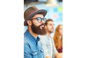 Bearded Man Wearing Hat and Glasses, a Person Photo by Lermont51