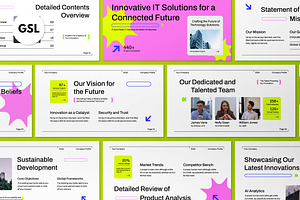 Pink Company Profile Google Slide, a Presentation Template by graphicook