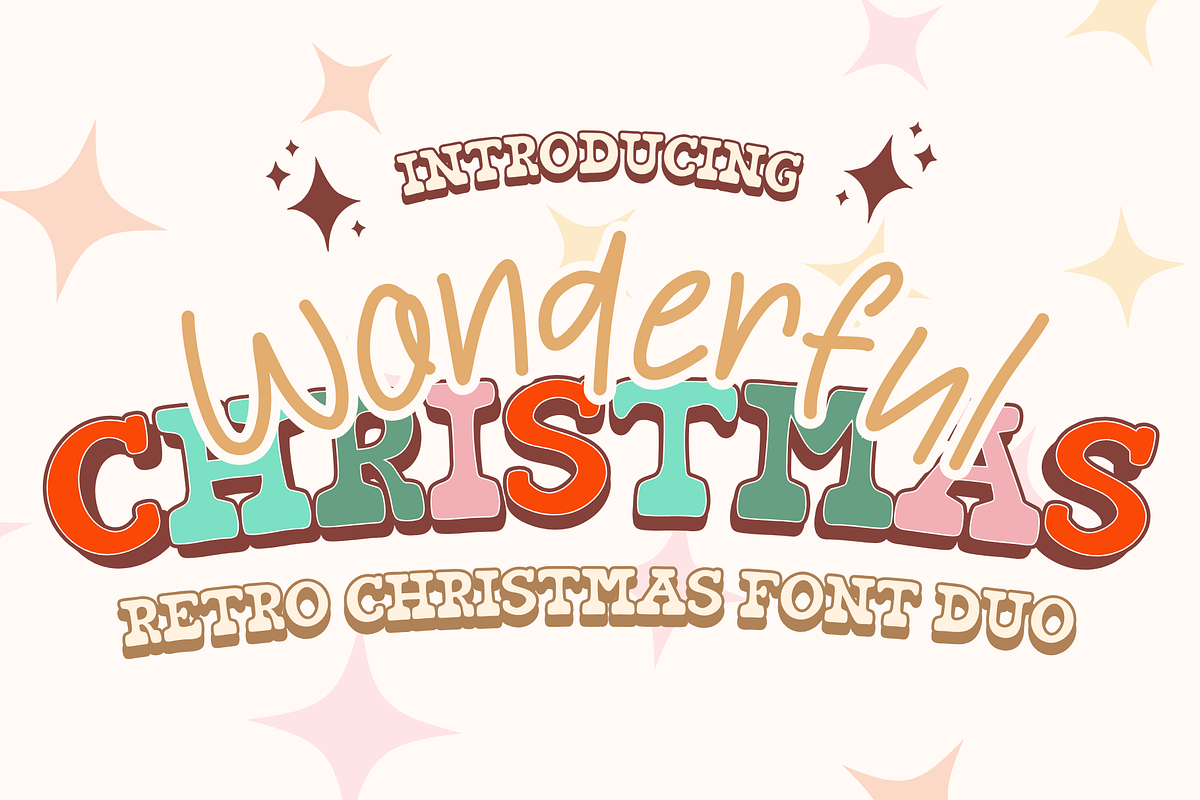 Wonderful Christmas - Christmas font, a Handwritten Font by Brown Cupple (Photo 1 of 7)