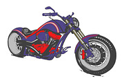 Vintage Custom Motorcicles, an Object Illustration by illusign (Thumbnail 6 of 7)