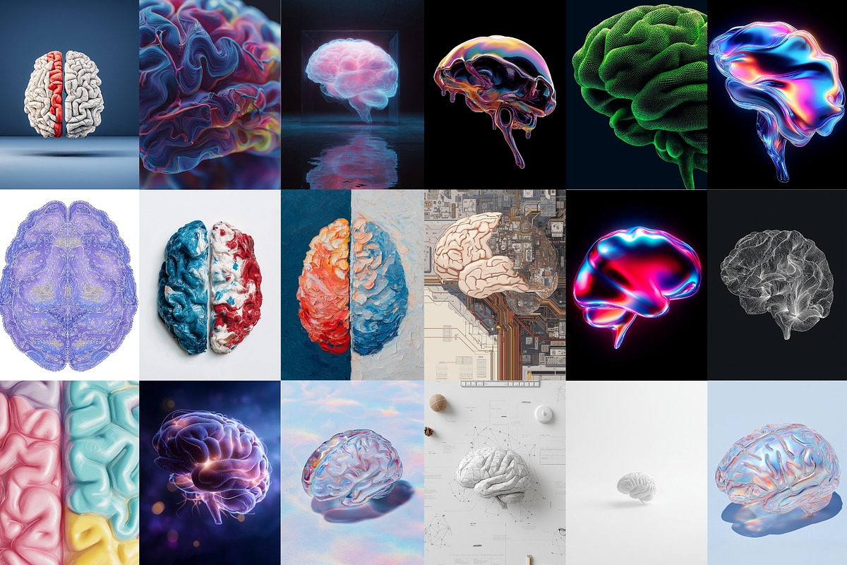 Artistic Human Brain Graphics, an Object Graphic by HipFonts (Photo 8 of 10)