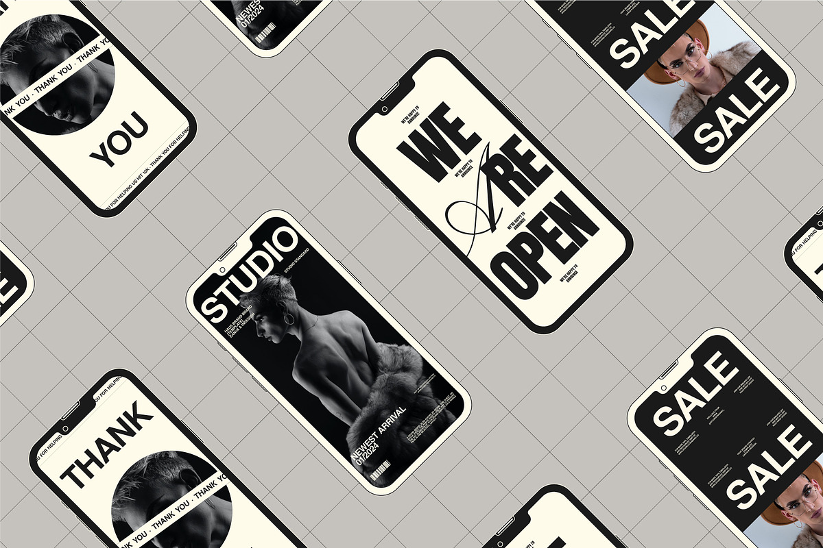 Outline Device Mockups - Vector Pack, an iPhone Mockup by Mr.Mockup™ (Photo 8 of 14)