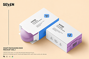 Soap Packaging Mockup with Open Box, a Household Mockup by Se٧enStudio (Thumbnail 1 of 2)