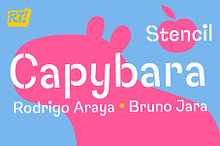 Capybara Stencil + Cyrillic