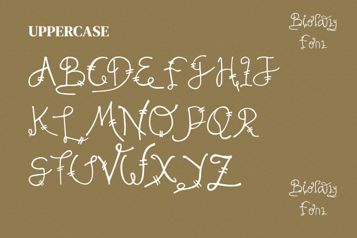 Biolati - Cute Handwritten Font, a Script Font by Naistudio (Photo 2 of 7)