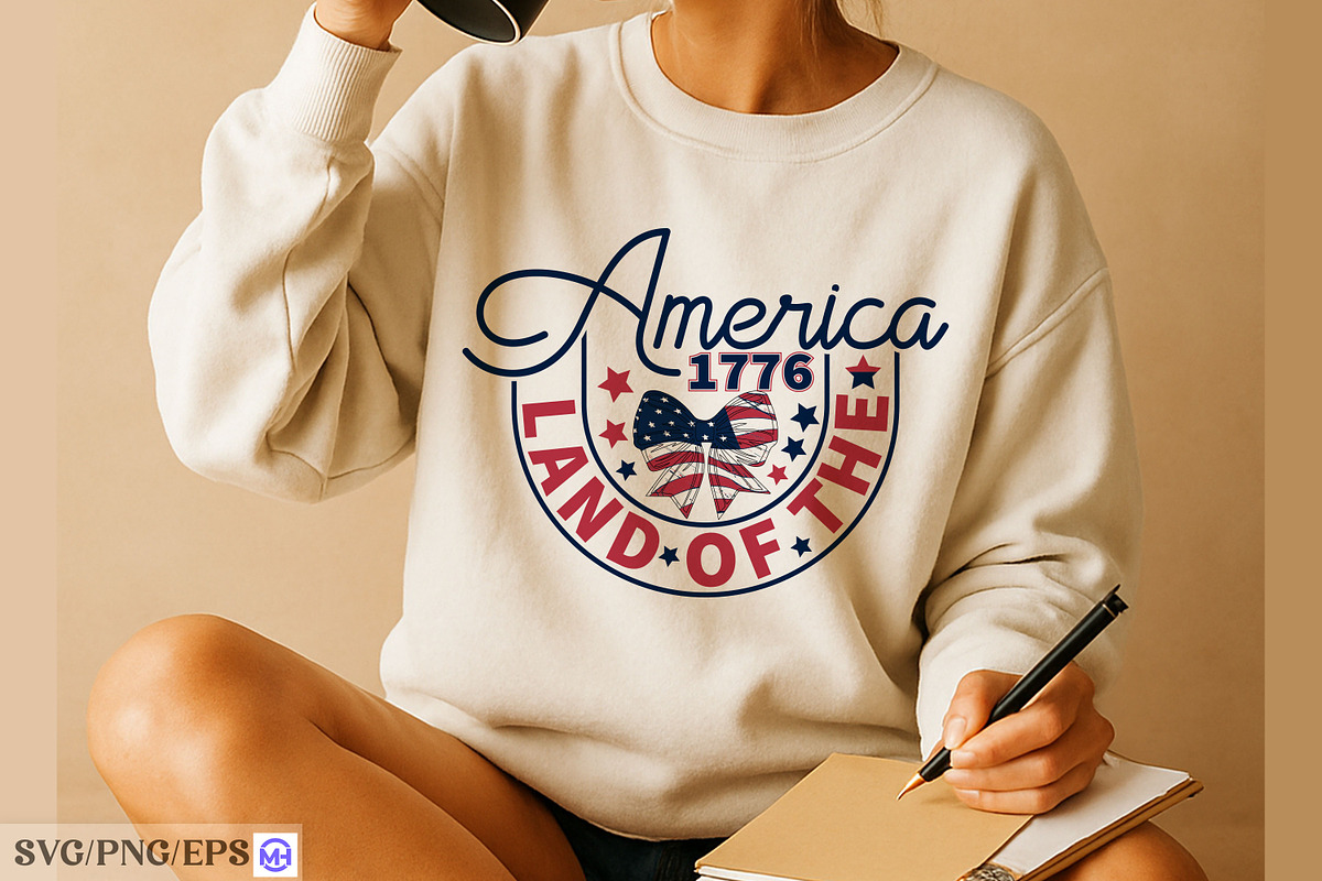 America 1776 Land of the Free SVG, a Graphic by mh_arif (Photo 4 of 4)