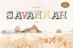 SAVANNAH! It's a Colour Font!