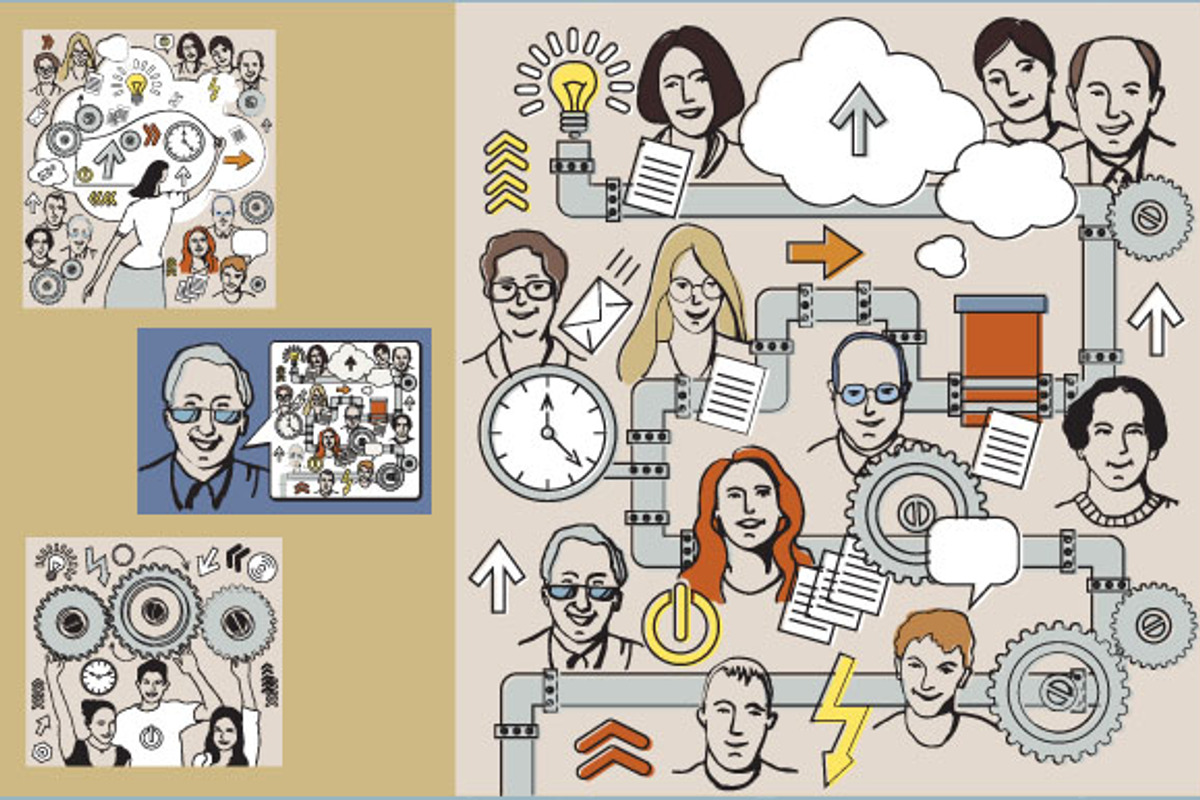 Team work of business people, a Person Illustration by Crowhouse (Photo 2 of 5)