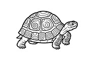 Turtle Line Art Illustration Bundle, an Illustration by Creativeshirt (Thumbnail 3 of 48)