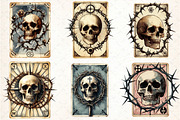 Halloween Vintage Tarot Card, an Illustration by DreamCafeArt (Thumbnail 2 of 5)