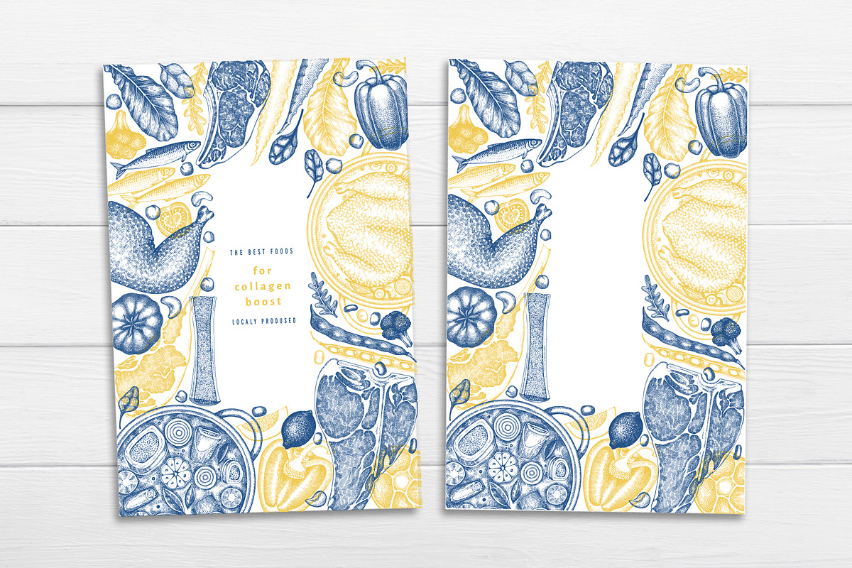 Collagen Diet Vector Collection, a Food Illustration by Lubov Illustrations Shop (Photo 5 of 8)