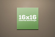 16x16 Square Canvas Mockups, a Print Template by Saunter Studios (Thumbnail 1 of 2)