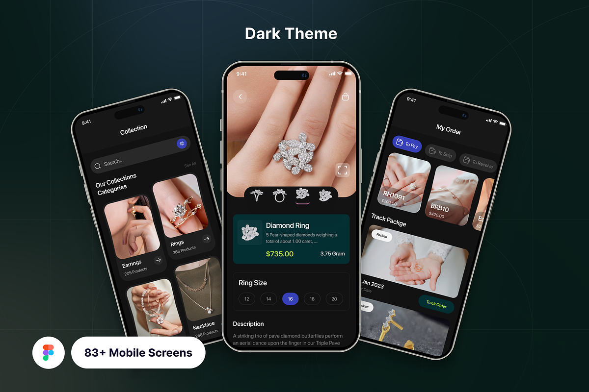Filllo - Jewellery Shop App UI Kit, an UI Kit Template by floxui (Photo 8 of 8)