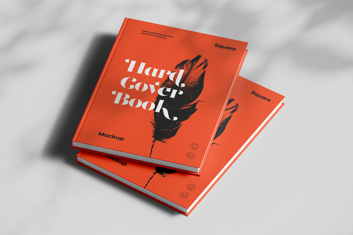 Hard Cover Vertical Book Mock-up, a Books & Magazine Mockup by Yogurt86 (Photo 8 of 14)